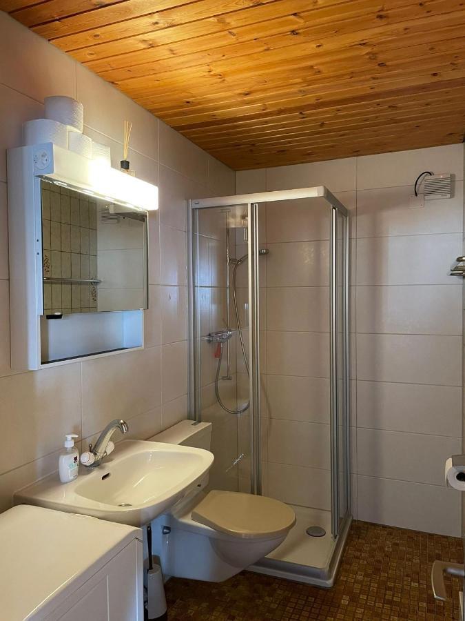 Gemuetliche Wohnung Mit Traumaussicht! Albinen Exteriör bild