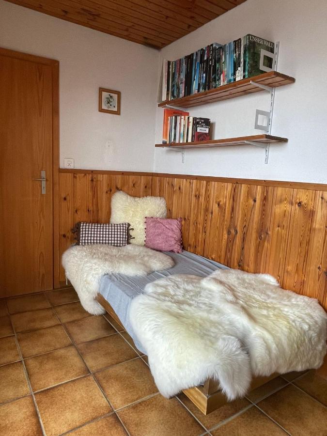 Gemuetliche Wohnung Mit Traumaussicht! Albinen Exteriör bild
